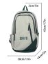 Men Letter Graphic Backpack