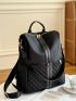 Quilted Design Functional Backpack