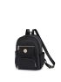 Metal Decor Functional Backpack