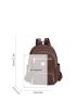 Metal Decor Functional Backpack