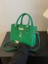 Mini Square Bag Deer Charm PU Green