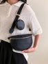 Embossed Detail Bum Bag With Coin Purse