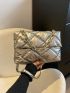 Quilted Detail Chain Decor Flap Square Bag