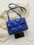 Quilted Detail Chain Decor Flap Square Bag