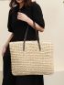 Minimalist Straw Bag