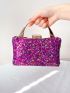 Mini Rhinestone Decor Box Bag