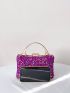 Mini Rhinestone Decor Box Bag