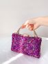 Mini Rhinestone Decor Box Bag