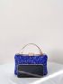 Mini Rhinestone Decor Box Bag