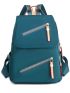 Multi Zipper Flap Backpack