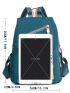 Multi Zipper Flap Backpack