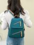 Multi Zipper Flap Backpack