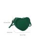 Mini Crocodile Embossed Heart Design Novelty Bag