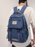 Men Patch Detail Laptop Backpack