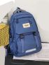 Men Patch Detail Laptop Backpack