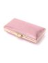 Mini Snakeskin Embossed Rhinestone Decor Chain Glitter Box Bag