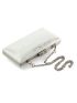 Mini Snakeskin Embossed Rhinestone Decor Chain Glitter Box Bag