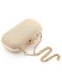 Mini Rhinestone Detail Branch Decor Chain Glitter Box Bag