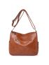 Zip Front Hobo Bag