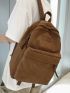 Men Patch Detail Laptop Backpack