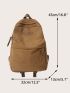 Men Patch Detail Laptop Backpack