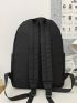 Zip Front Backpack With Shoulder Bag