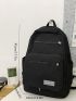 Zip Front Backpack With Shoulder Bag