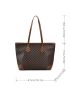 Geometric Pattern Shoulder Tote Bag