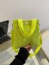 Mini Neon Green Square Bag