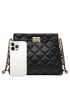 Quilted Detail Chain Square Bag