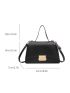 Push Lock Flap Square Bag