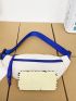 Letter Patch Decor Bum Bag