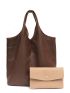 Minimalist Shoulder Tote Bag With Random Color Coin Purse