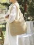 Double Handle Straw Bag