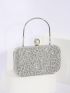 Mini Rhinestone Decor Box Bag