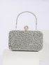 Mini Rhinestone Decor Box Bag