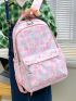 Heart Pattern Functional Backpack