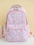 Heart Pattern Functional Backpack