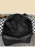 Checkered Pattern Travel Bag