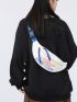 Letter Graphic Bum Bag