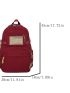 Letter Patch Classic Backpack