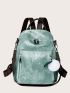 Tie Dye Functional Backpack With Bag Charm