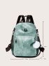 Tie Dye Functional Backpack With Bag Charm