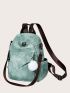 Tie Dye Functional Backpack With Bag Charm