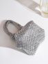 Mini Rhinestone Decor Novelty Bag, Perfect Bride Purse For Wedding, Prom & Party Events