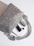 Mini Rhinestone Decor Novelty Bag, Perfect Bride Purse For Wedding, Prom & Party Events