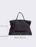 Studded Decor Shoulder Tote Bag, Mothers Day Gift For Mom