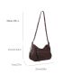 Crocodile Embossed Hobo Bag