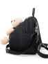 Cartoon Bear Decor Fashion Backpack