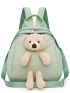 Cartoon Bear Decor Fashion Backpack